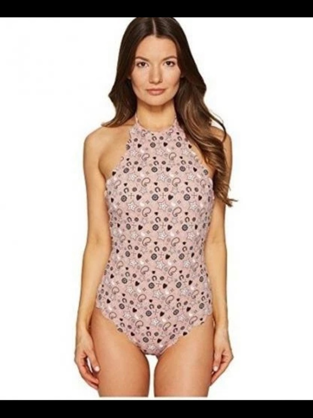 Marysia Swim High-Neck Paisley Pink One-Piece